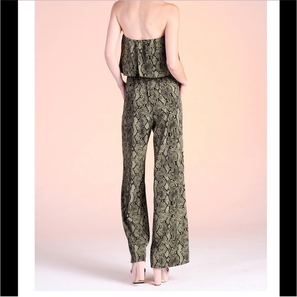Tyche (Fab’rik) Strapless snakeskin jumpsuit - Picture 8 of 12